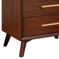 thumbnail image 3 of 47 Inch Wooden Chest with 5 Drawers Brown - Saltoro Sherpi, 3 of 6