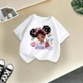thumbnail image 3 of ibiyuan Girls T Shirts Funny Short Sleeve Girls Tops Size 6 Girl 6t Shirts Crewneck Graphic Hearts Tees Trendy Birthday Gifts Kids Clothing,2-4 Years, 3 of 3