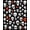 Black, Pattern 12, variant on ODIKA 4'x6' Machine Washable Non-Slip Area Rug, Bold Graphic Skull Art High Traffic Rug, White, 14941
