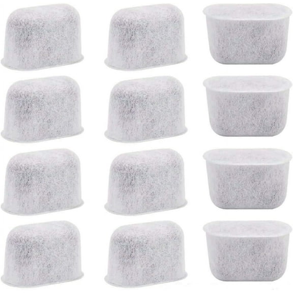 12-Pack Cuisinart Coffee Maker Filter Replacement All Cuisinart Coffee Maker Charcoal Filters Fit For Cuisinart DCC-1200 DGB-900BC CHW-12 SS-700 DGB-700BC DCC-3000 DCC-1100 DGB-625BC