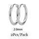 thumbnail image 1 of 6/8/10/12mm pequeños coreanos pequeños de acero inoxidable redondos Mini pequeños buenos pendientes de aro Huggie para mujeres cartílago Piercing anillo de bucle Tan Jianjun unisex, 1 of 2