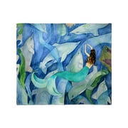 CafePress - Dolphin &Amp; Mermaid Party Throw Blanket - Soft Fleece Throw Blanket, 50"x60" for All Ages