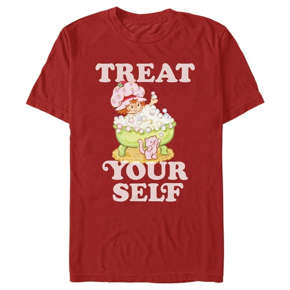 Men's Strawberry Shortcake Treat Yourself Bubble Bath  Graphic T-Shirt