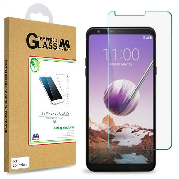 LG Stylo 5 Screen Protector Premium Glass HD Clarity ShockProof Tempered Glass LCD Screen Protector Guard Clear 2.5D Curved Edge [Bubble-Free][Anti- Fingerprint] for LG Stylo 5 (2019 Model)