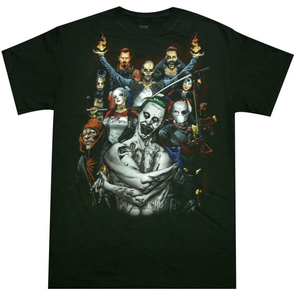 Suicide Squad Color Group Adult T-Shirt