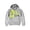 Grey - heagr, variant on Fly Society Mens The Palm Beach Hoodie Sweatshirt, Black, Large
