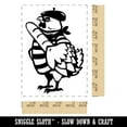 thumbnail image 2 of French Hen Beret Baguette 12 Days of Christmas Rectangle Rubber Stamp Stamping Scrapbooking Crafting - Small 1.7in, 2 of 7