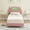light pink, variant on Twin Size Platform Bed With LED Lights and Cute Bear Head Headboard, Modern Upholstered Bed Frame with Strong Wooden Slats Support, No Box Spring Needed/Noise-Free/Easy Assembly