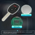 thumbnail image 4 of 1 Set Key Programmer Tool Keyless Entry Remote Key Fob for Honda Fit CR-Z MLBHLIK-1T 3 Button 313.8Mhz, 4 of 7