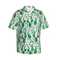 thumbnail image 2 of Balery Cactus Plants Print Men's Hawaiian Shirts Short Sleeve Beach Shirt Relaxed Fit Vacation Button Down Shirts-XX-Large, 2 of 9