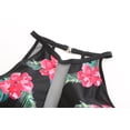 thumbnail image 3 of Womens One-piece Swimsuits Athletic Color Block Bathing Suit Padded Swimwear, 3 of 7