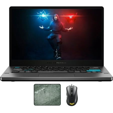ASUS ROG Zephyrus G14 AW SE Gaming/Entertainment Laptop (AMD Ryzen 9 5900HS 8-Core, 14.0in 120Hz 2K Quad HD (2560x1440), Win 10 Home) with TUF Gaming M3 , TUF Gaming P3