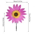 thumbnail image 3 of WMGHA ‌Sunflower Windmill Lawn Decor - Wind Spinners Outdoor,Sunflower Decor Windmill for Yard,Pinwheels,Spinning Garden Party Wind Spinner for Yard Garden,Patio,Backyard & Farmhouse, 29.5", 3 of 6
