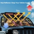 thumbnail image 5 of Binienty Cute Capybara Car Windshield Sun Shade Foldable Compatible with Jeep Gladiator JT 2020-2025 Easy to Install Sun Shade Car Window UV Blocker 52x16" Automotive Interior Protection, 5 of 7