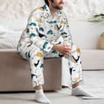 thumbnail image 7 of Fotbe Cute Whale Pattern Long Sleeve Pajama Set for Men,Sleepwear Set,2-piece Loungewear Set,Soft PJs Comfy Nightwear with Pockets-X-Large, 7 of 7
