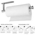 thumbnail image 6 of Paper Towel Holders,Paper Towels Rolls - for Kitchen,Paper Towels Bulk- Self-Adhesive Under Cabinet,Both Available in Adhesive and Screws,Stainless Steel Paper Towel Holder, 6 of 13