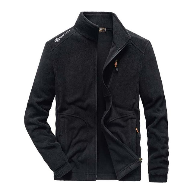 OmicGot Winter Fleece Jacket Men Military Windproof Tactical Coats Men Solid Color Zipper Army Combat Jackets