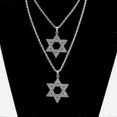 thumbnail image 2 of Judaism Of Pendant Necklace Zircon Inlaid Men S Casual Punk Jewelry--LZ8207-Gold-Product code 59200 LZ8207-Silver, 2 of 4