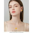 thumbnail image 4 of Linawe Yellow Heart Earrings for Women Trendy, Hypoallergenic Stainless Steel Rose Gold Stud Earrings Set for Multiple Piercing, Cute Preppy Y2K Unique Cartilage Tragus Jewelry, 4 of 6