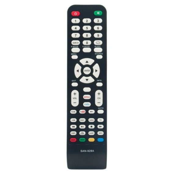 XYZ Sales Universal Remote Control for Sanyo LCD LED TV, Black