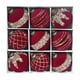 thumbnail image 2 of Adornos navideños, regalos navideños, bolas navideñas flocadas de 8 cm, bolas colgantes de plástico con purpurina, juego de nueve bolas decorativas para árbol de Navidad., 2 of 6