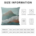 thumbnail image 5 of Qinduosi  Boho Set of Throw Pillow Covers Mid Century Bohemian Landscape Mountain Sunset Modern Abstract Minimalist Decorative Pillow Cases Home Decor Standard Square Inches Pillowcases White, 5 of 5