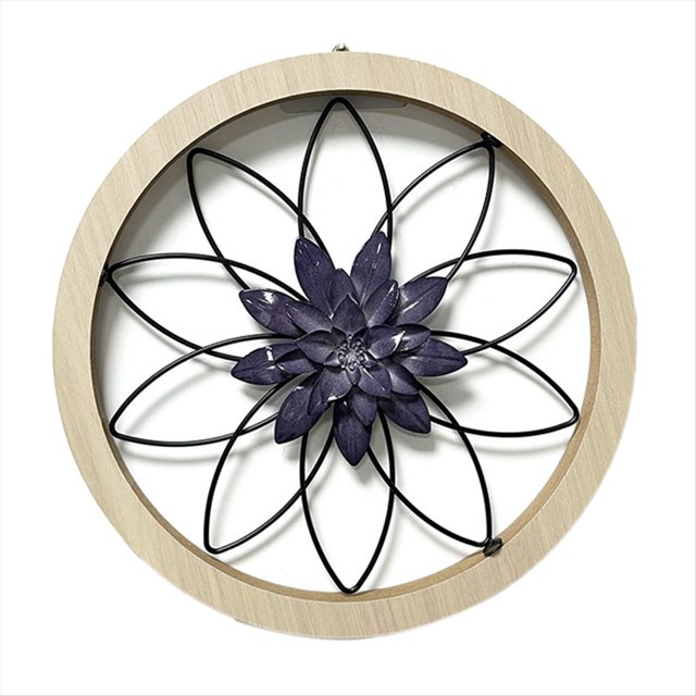 1 Pieza de Decoración de Pared Rústica Ultragruesa, de Madera, Decoración Colgante de Granja de Flores de Hierro para Exteriores, Dormitorio