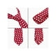 thumbnail image 2 of Juego de corbatas con pañuelo de bolsillo de lunares INSPIRE CHIC para hombres con corbata de lazo para traje de negocios, 2 of 6