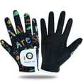thumbnail image 3 of FINGER TEN Kids Golf Gloves Boys Girls Left Right Hand Breathable Value 2 Pack Gift Set for Junior Youth Toddler White Black Green, 3 of 6
