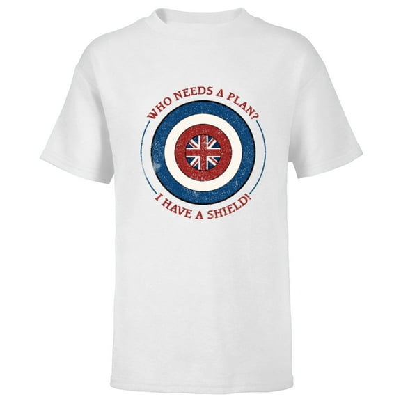 Marvel WHAT IF…? Captain Carter I Have A Shield - Short Sleeve T-Shirt for Kids – Customized-White