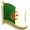 12 Algeria Lapel Pins, variant on Box of 12 Palestine Single Flag Lapel Pins, Palestine Single Flag Pin Badges with Clasp Backing