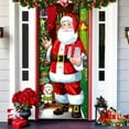 thumbnail image 6 of Christmas Front Door Decoration, Christmas Elastic Fabric Door Covers, Christmas Stretch Door Cover, Door Porch Covers for Home Party Holidays Decoration, 35x79 In, 6 of 7