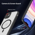 thumbnail image 4 of Magnetic for iPhone 12 Case [Compatible with Magsafe] Slim Frosted Matte Case Cover Translucent Hard PC Back Military Drop Protection Phone Case for iPhone 12 6.1-inch,Black, 4 of 12