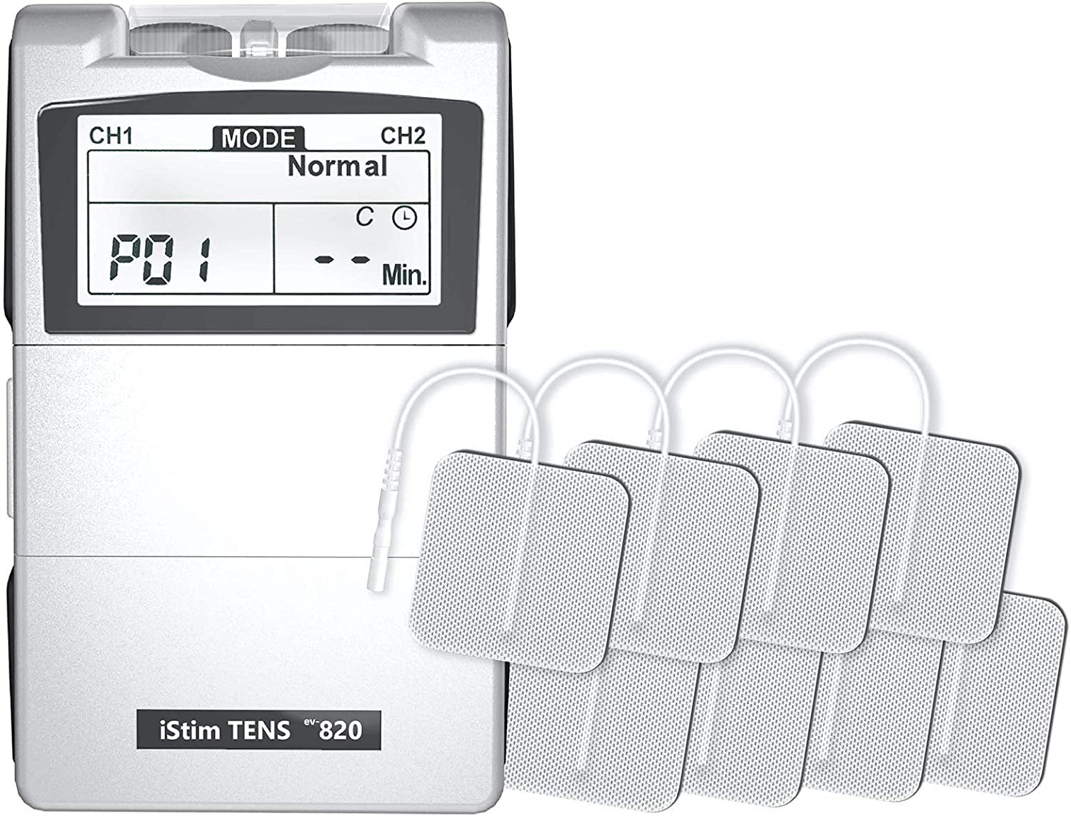 iStim EV820 twochannel TENS Machine with 8 of electrodes for Pain