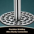 thumbnail image 3 of Potato Masher Stainless Steel, Sturdy Mashed Potato Masher Kitchen Tool, Solid Integrated Potatoes Smasher for Beans, Avocados, Squash, Dishwasher Safe（304 sanding）, 3 of 5