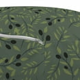 thumbnail image 3 of Olive Pouf Cover with Zipper, Pastel Tone Vegetation Leaves and Branches, Soft Decorative Fabric Unstuffed Case, 30" W X 17.3" L, Evergreen Sage Green, by Ambesonne, 3 of 5