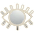 thumbnail image 1 of MasteelfCA 1pc Nordic Style Eye Shape Design Wall Mirror Photography Prop for Decor (Khaki), 1 of 7