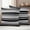 Grey Black, variant on Sage Green Stripes Outdoor Waterproof Pillow Covers, Modern Minimalist Horizontal Ombre Lines Decorative Square Throw Pillowcase Sofa Cushion Sham for Patio/Couch/Chair, 16"x16" 2 Pack
