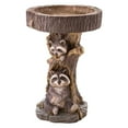 thumbnail image 4 of Estatuilla de estatua de mapache, cuenco de baño para pájaros de jardín, comedero de resina para pájaros silvestres, bebida, balcón, barandilla, exter, 4 of 8
