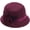 Wine Red, variant on CoCopeaunts Women Bucket Hat Spring Autumn Linen Breathable Sun Shade Big Flower Decoration Belt Fashion Monochrome Bucket Cap
