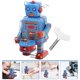 thumbnail image 2 of 1pc Clockwork Drumming Robot Toy Tinplate Vintage Wind Up Toy Childhood Memory Toy Antique, 2 of 6