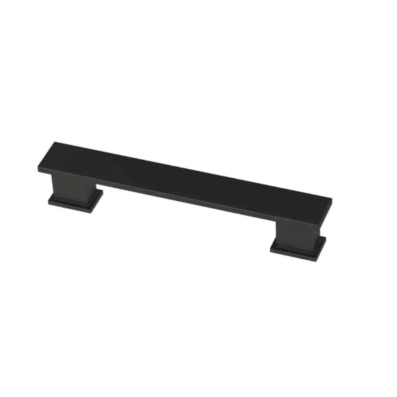 Liberty Layered 3-3/4 in. (96 mm) Matte Black Drawer Pull
