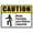 Warning Sign 1, variant on Caution Do Not Enter Sign - 8"x12" Tin Metal Warning Vintage Wall Decor for Home Farm Bar Coffee Shop Club