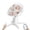 White, variant on Zoicay Electric Baby Swing with App Remote Control, 5 Speeds 3 Sway Modes, Bluetooth Music, 5-Point Harness Infant Swing, Gray