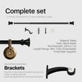 thumbnail image 5 of Deco Window Modern 1 Inch Matte Egyptian Adjustable Single Curtain Rods, 44 - 120 Inch, 5 of 5