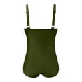 CHUOU Swimsuits For Women Slimming 1 Piece Bathing Suit Retro Ruched