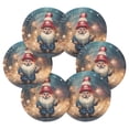 thumbnail image 2 of Fireworks Gnome American Flags 6 Pcs Drink Coasters with Holder Absorbent Coasters Woven Coasters for Drinks Table Desk Protection Home Decor, 2 of 7
