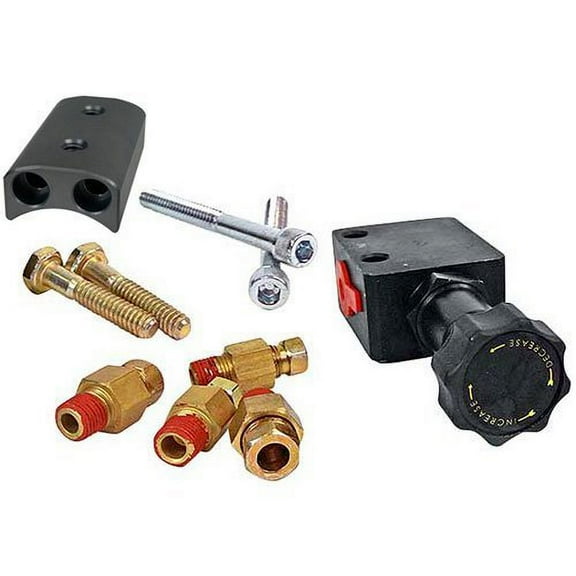 Baer Brakes 6801245 Universal ReMaster Proportioning Valve with Mount, Adjustment Knob & Fittings