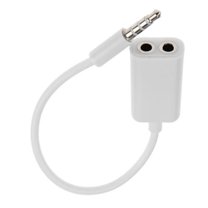 ruhuadgb 3.5mm 1 Male To 2 Female Audio Headphone Splitter Cable Adapter For iPhone MP3