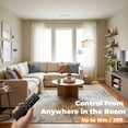 thumbnail image 3 of Remote-Controlled Dimmable Arc Floor Lamp - Modern Linen Shade Standing Lamp for Living Room Bedroom Office Dining Room, 3 of 9